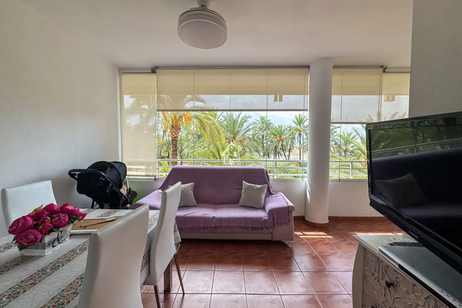 Sala de estar de Apartamento en venta en Elche / Elx con Aire acondicionado, Terraza y Amueblado