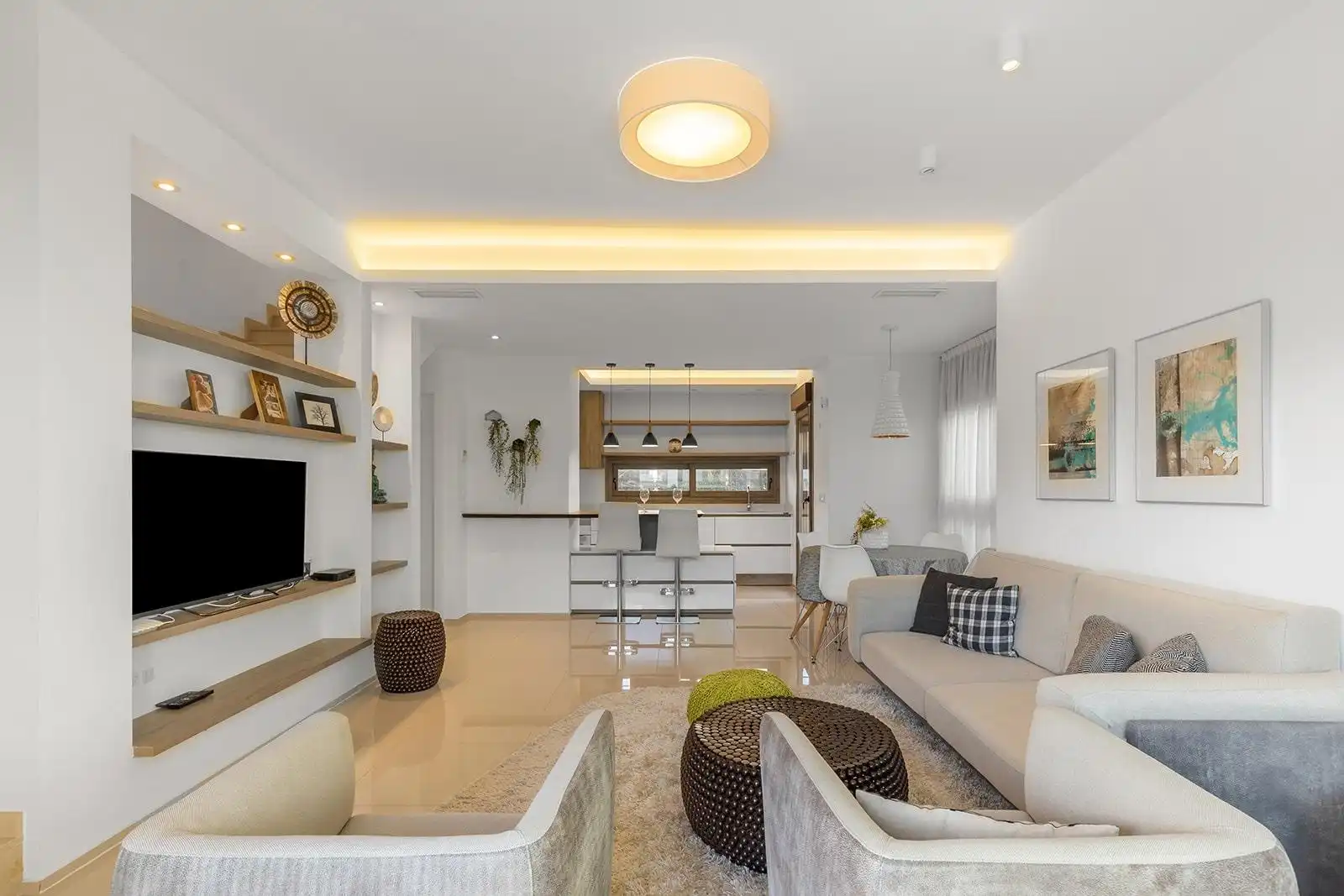 Living room of Duplexes for sale in Rojales  with Air Conditioner, Heating and Private garden