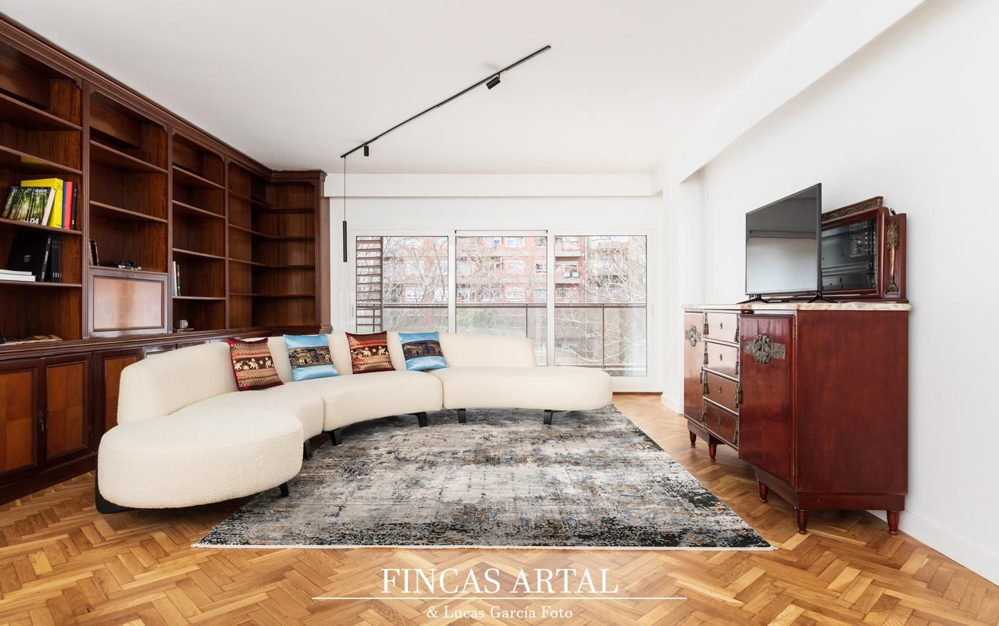 Sala de estar de Piso en venta en  Zaragoza Capital con Aire acondicionado, Calefacción y Parquet