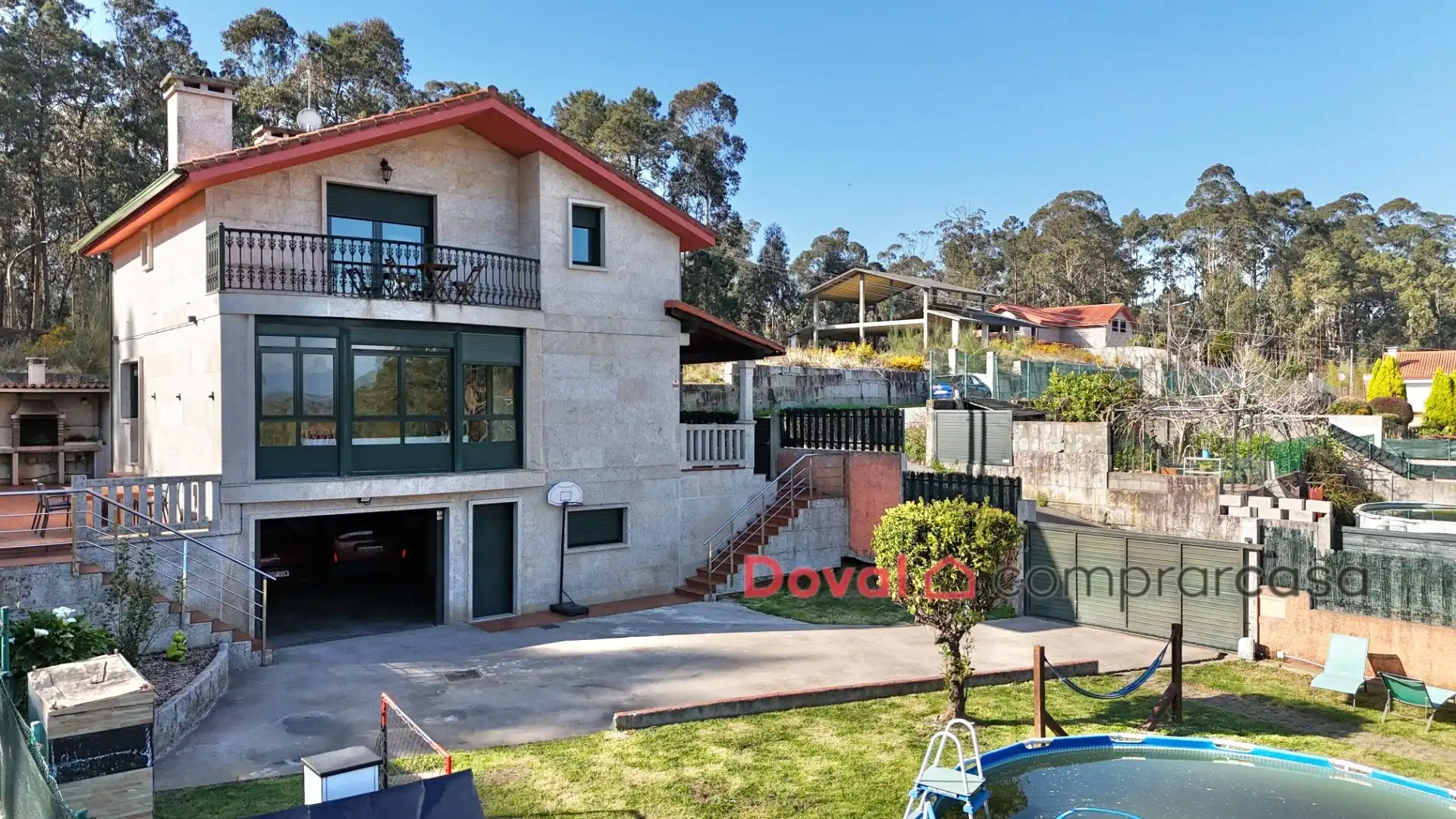 Vista exterior de Casa o xalet en venda en Salceda de Caselas amb Calefacció, Jardí privat i Terrassa