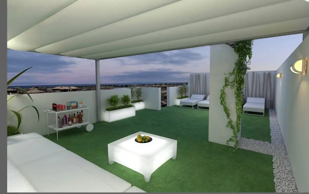 Terrasse von Wohnung zum Verkauf in Sant Boi de Llobregat mit Klimaanlage, Heizung und Privatgarten