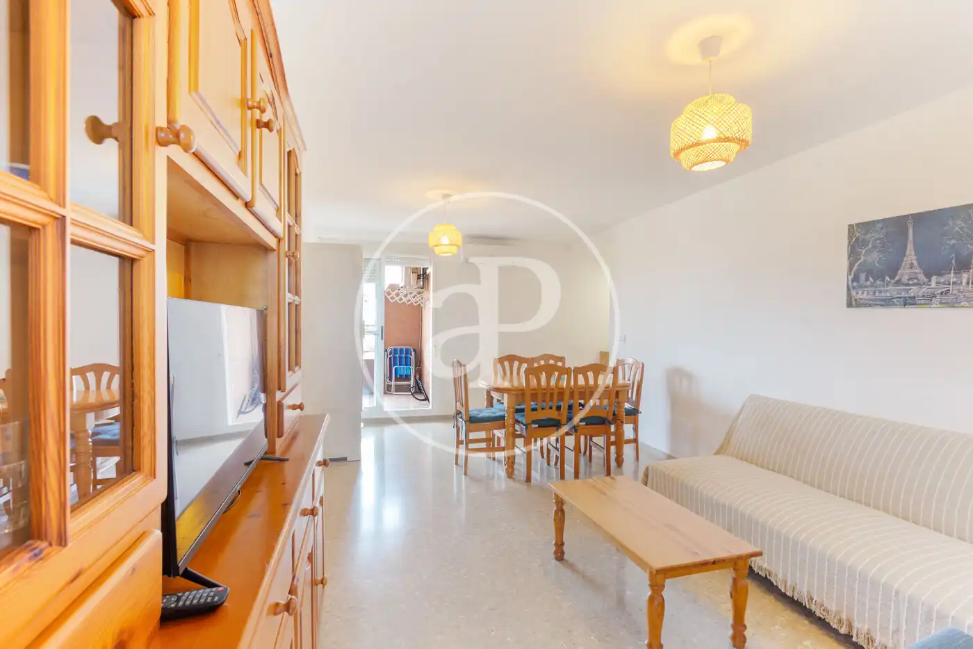 Living room of Flat for rent in Canet d'En Berenguer  with Air Conditioner, Heating and Private garden