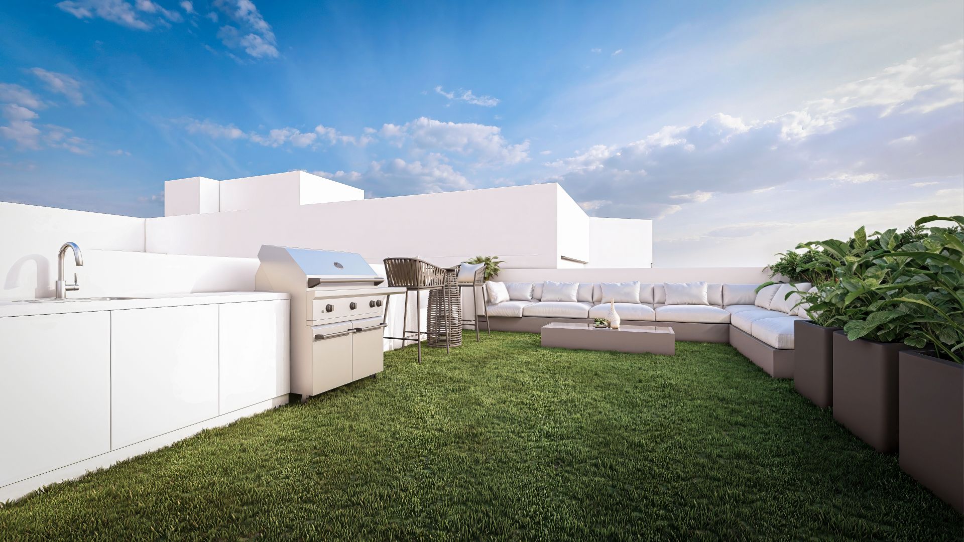 Terrace of Attic for sale in San Vicente del Raspeig / Sant Vicent del Raspeig  with Air Conditioner and Oven