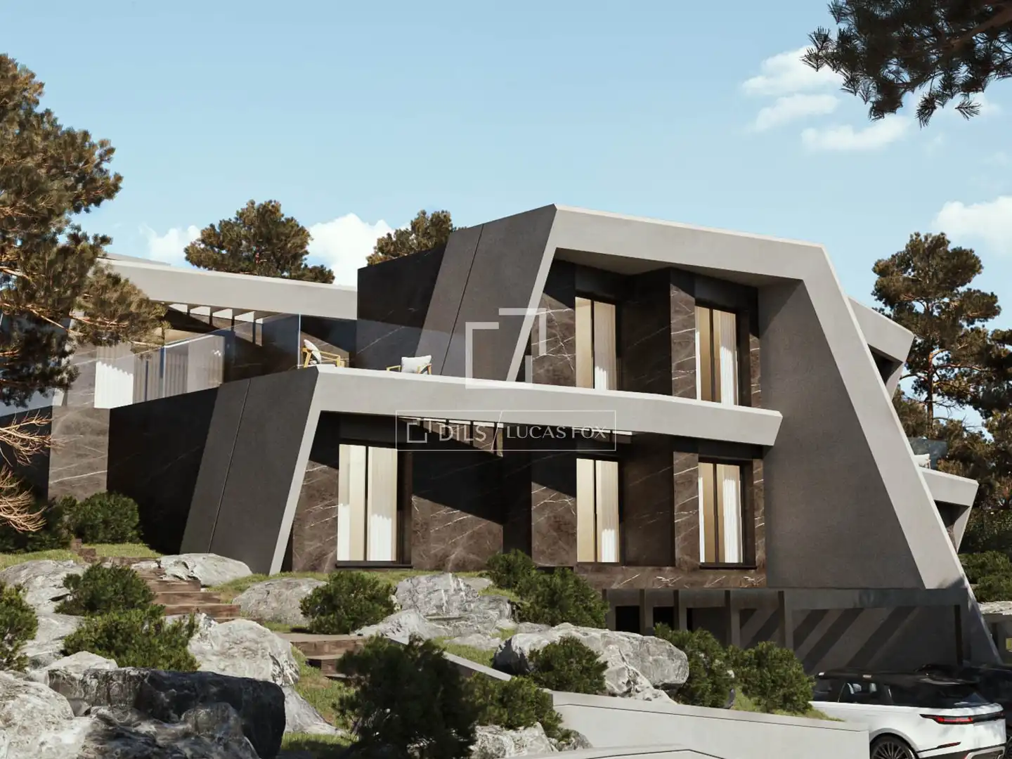 Vista exterior de Casa o xalet en venda en Torrelodones amb Aire condicionat, Calefacció i Jardí privat