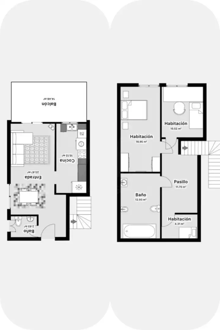 Maisonette zum Verkauf in Alcalá de la Selva mit Heizung und Terrasse