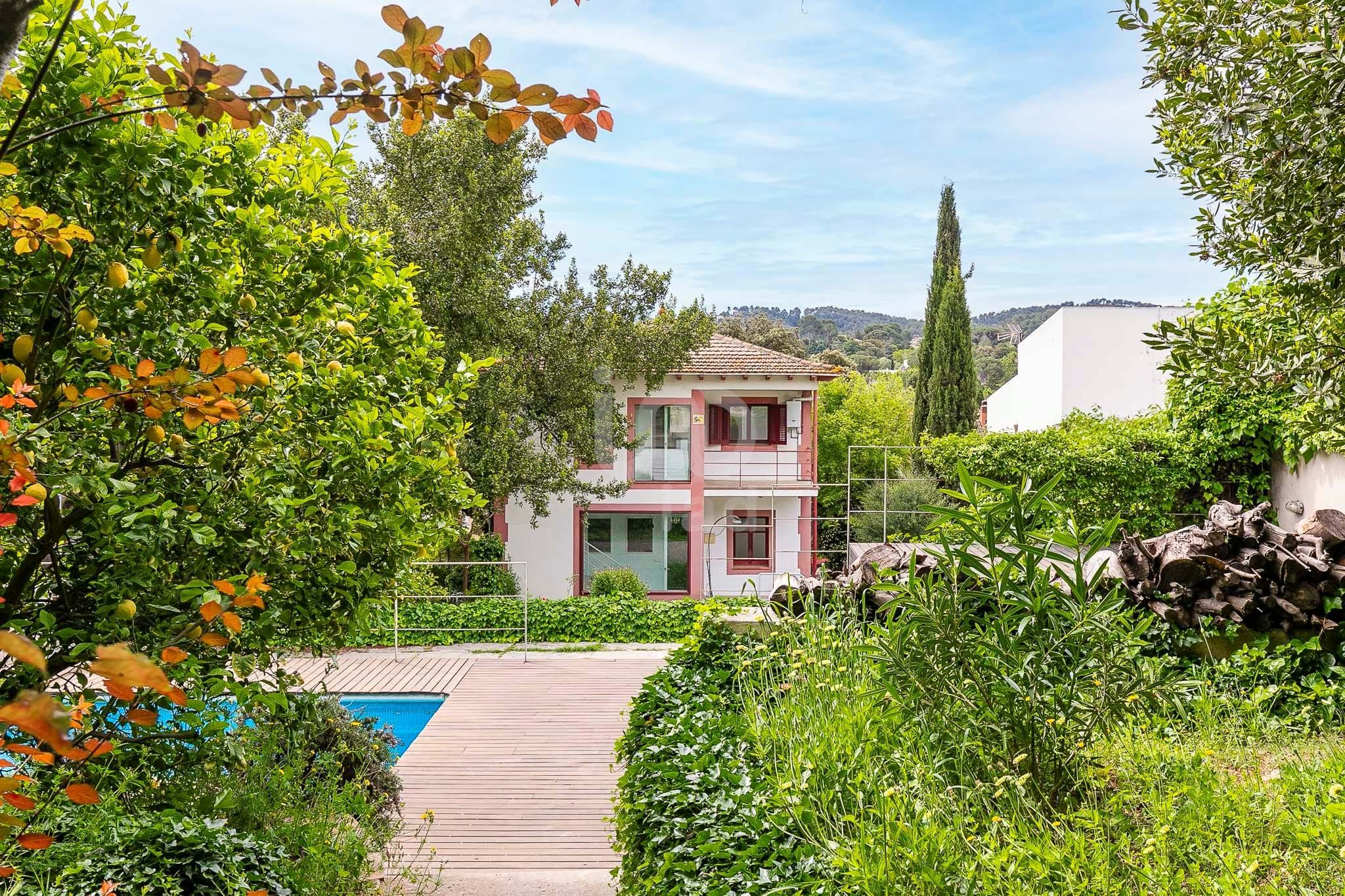 Jardí de Casa o xalet en venda en Sant Cugat del Vallès amb Terrassa i Piscina