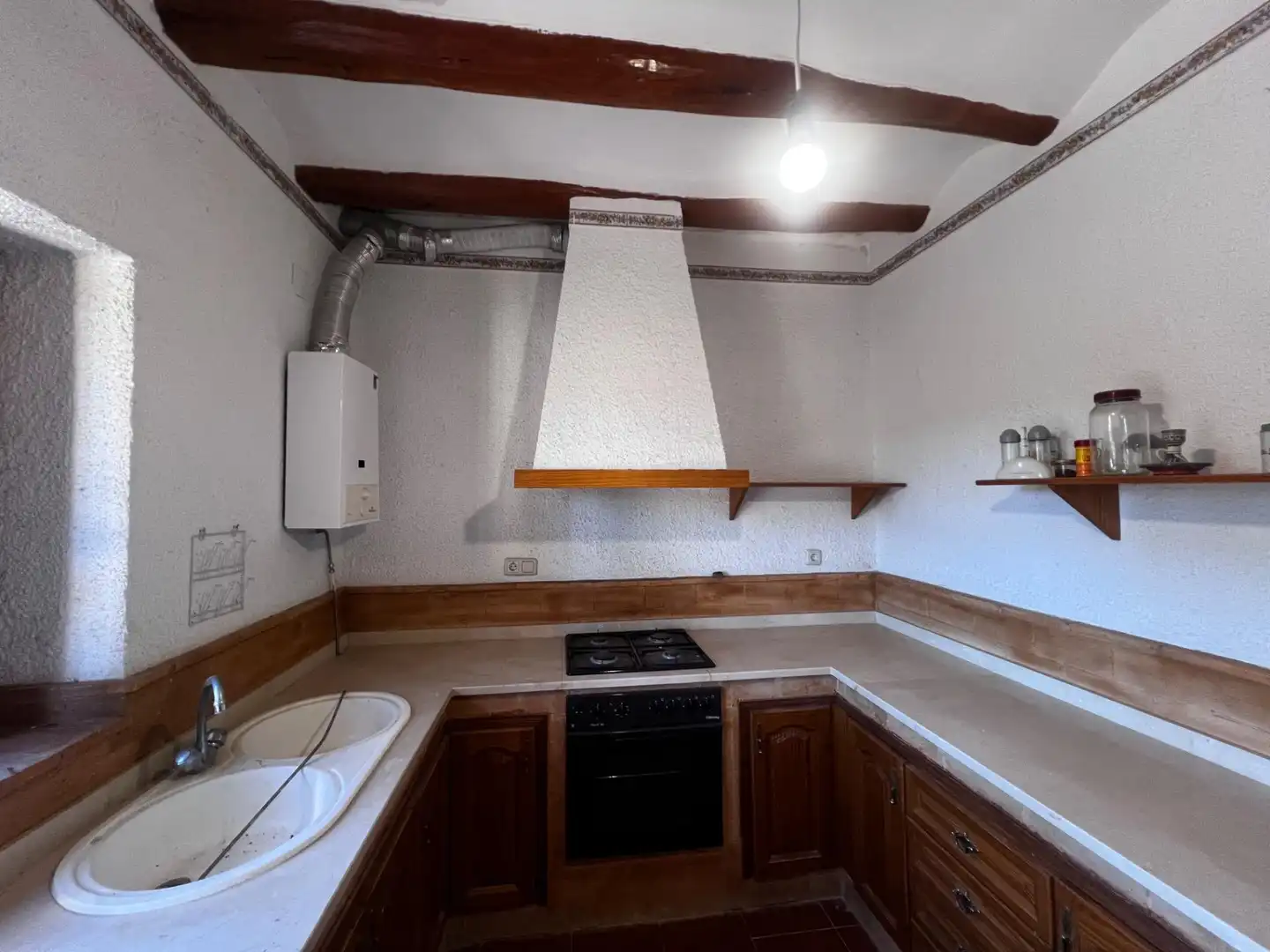 Cocina de Finca rústica en venta en Bocairent con Jardín privado, Terraza y Trastero