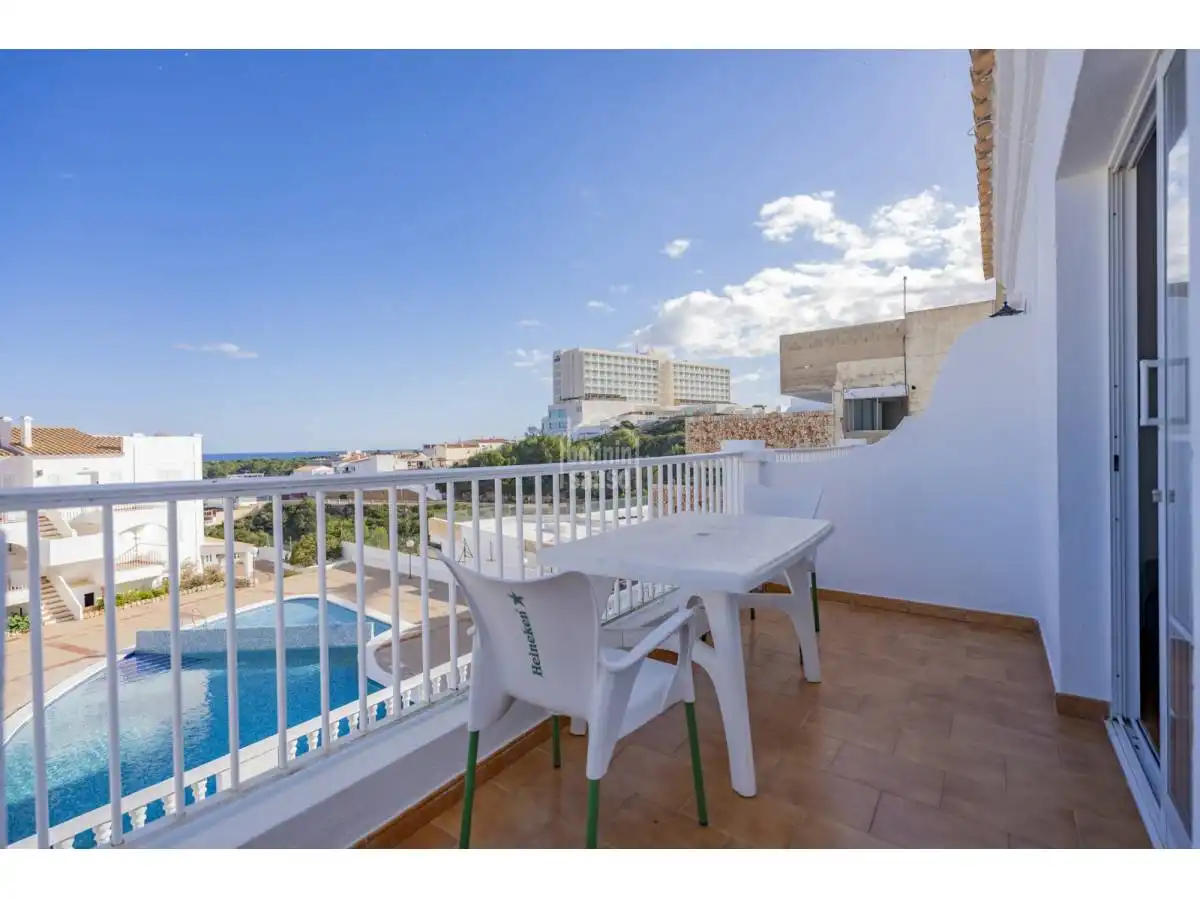 Terrassa de Apartament en venda en Es Mercadal amb Jardí privat, Terrassa i Piscina