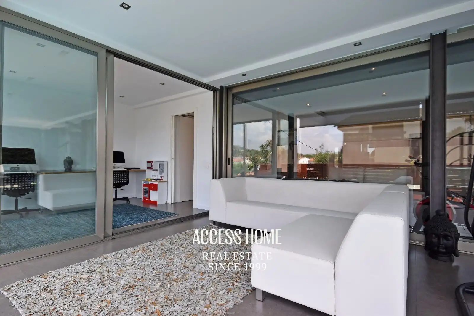 Sala de estar de Casa o chalet de alquiler en Alella con Aire acondicionado, Calefacción y Terraza