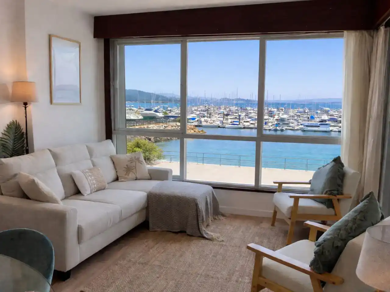 Sala d'estar de Pis de lloguer en Baiona, Pontevedra