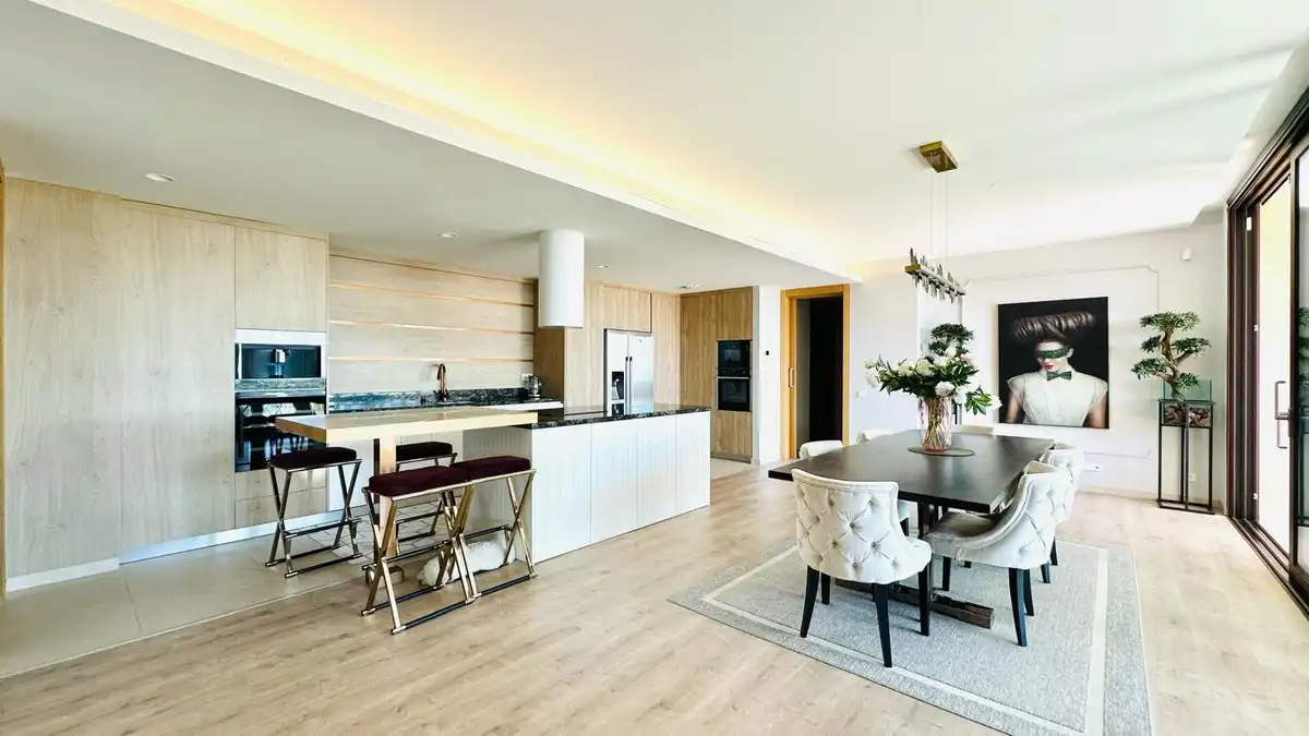 Kitchen of Flat for sale in Mijas  with Air Conditioner, Terrace and Storage room