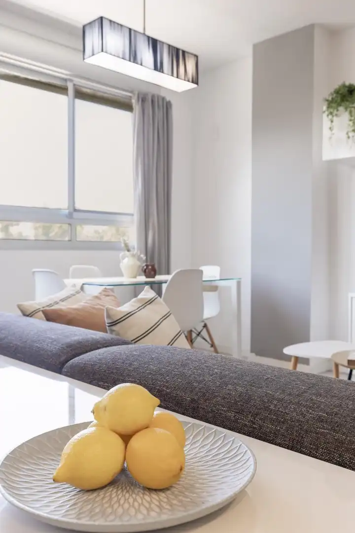 Sala d'estar de Pis en venda en Valencia amb Aire condicionat, Jardí privat i Parquet