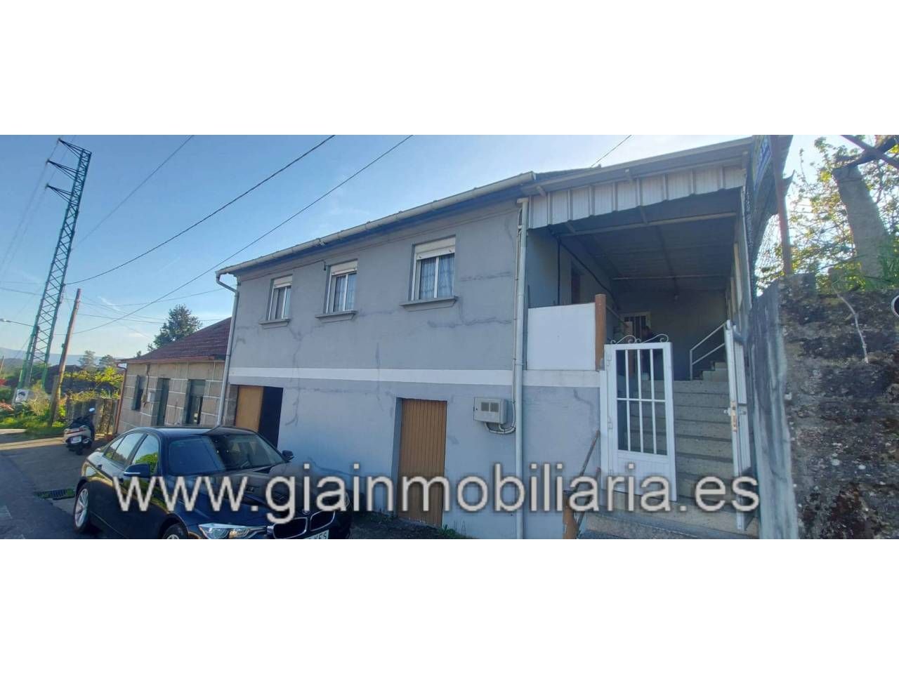 Exterior view of Single-family semi-detached for sale in Salvaterra de Miño  with Private garden, Terrace and Furnished