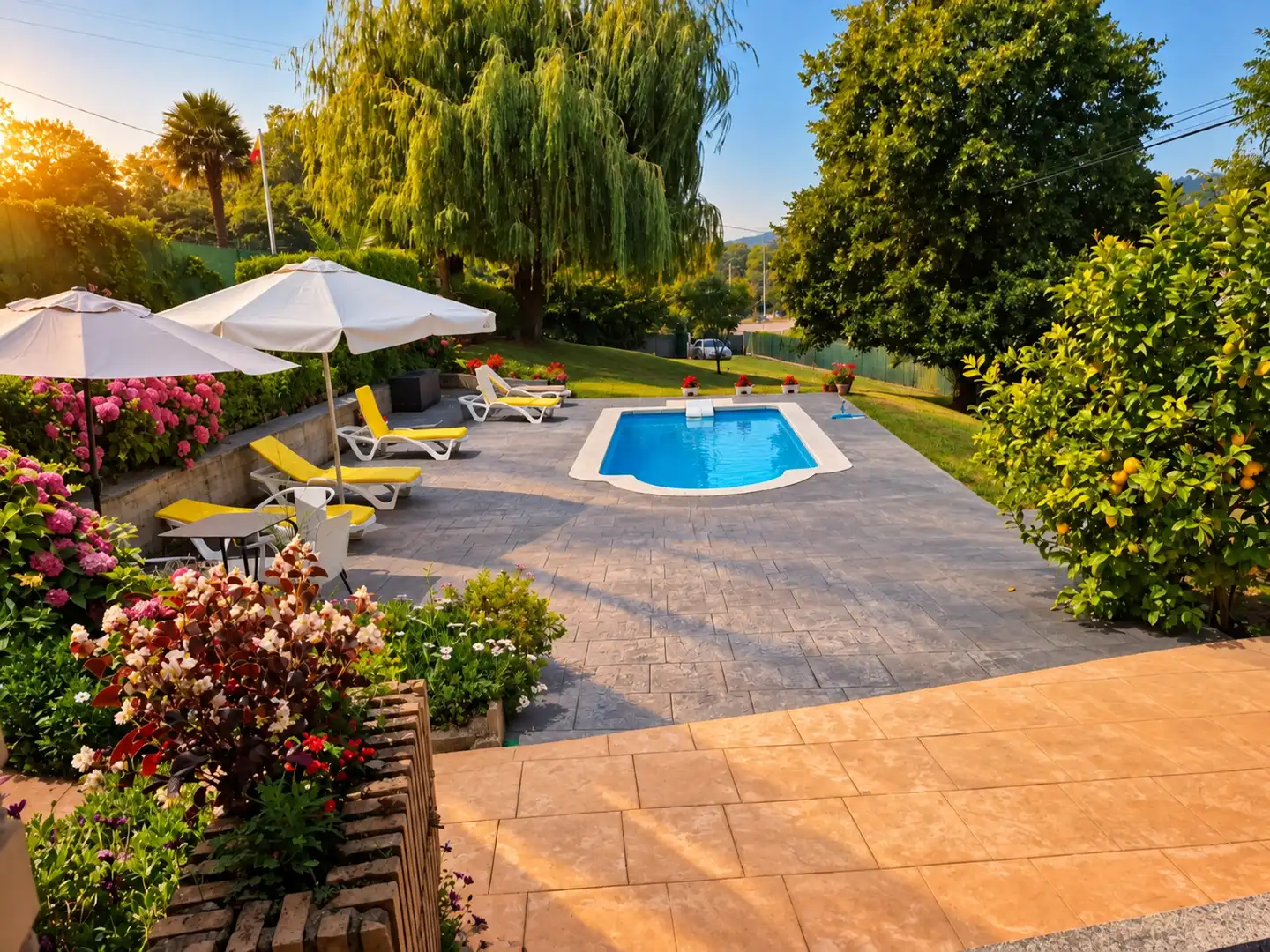 Swimming pool of Houses for rent in Villaescusa (Cantabria)  with Heating, Private garden and Terrace