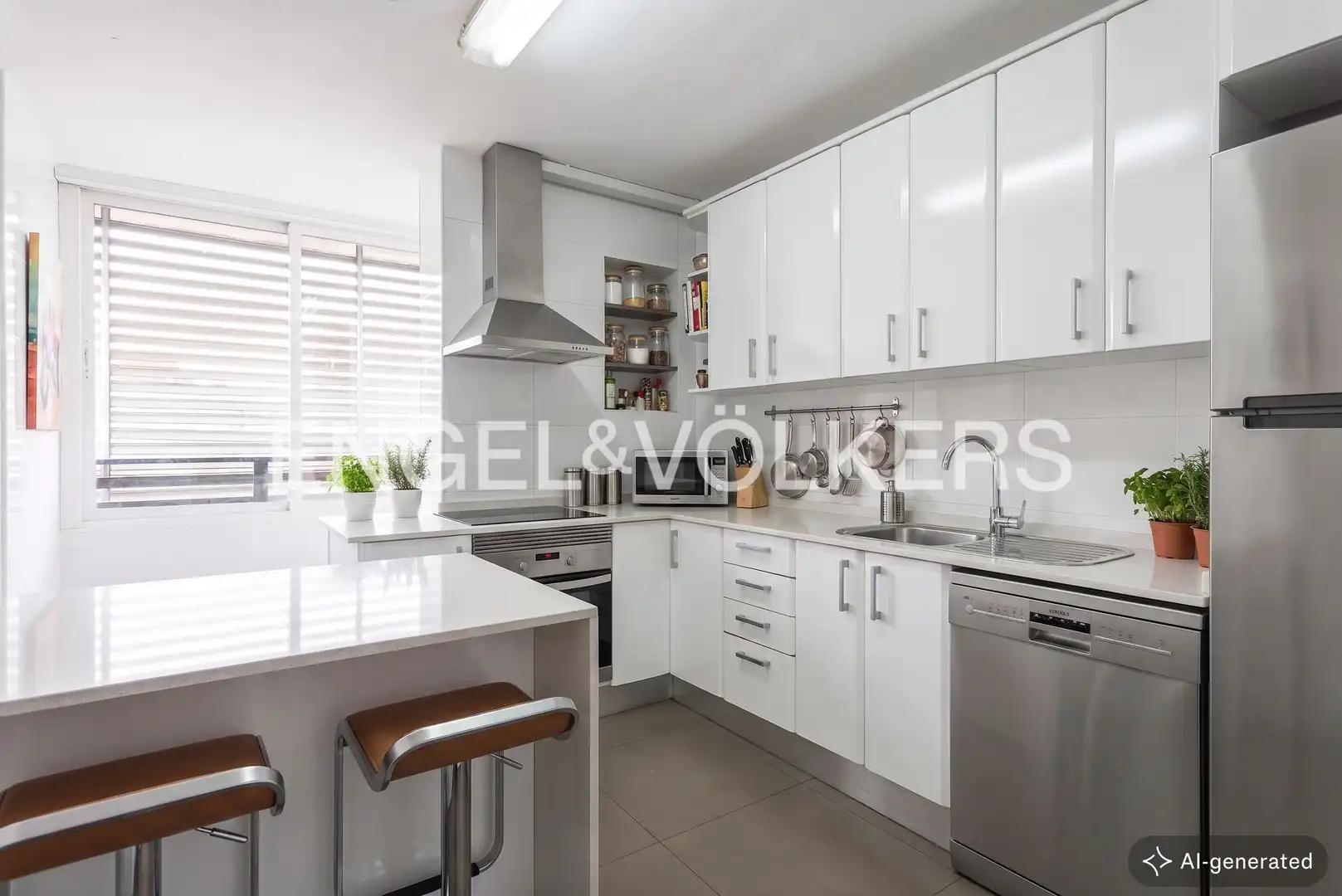 Kitchen of Flat for sale in Madrid  with Air Conditioner, Heating and Parquet flooring