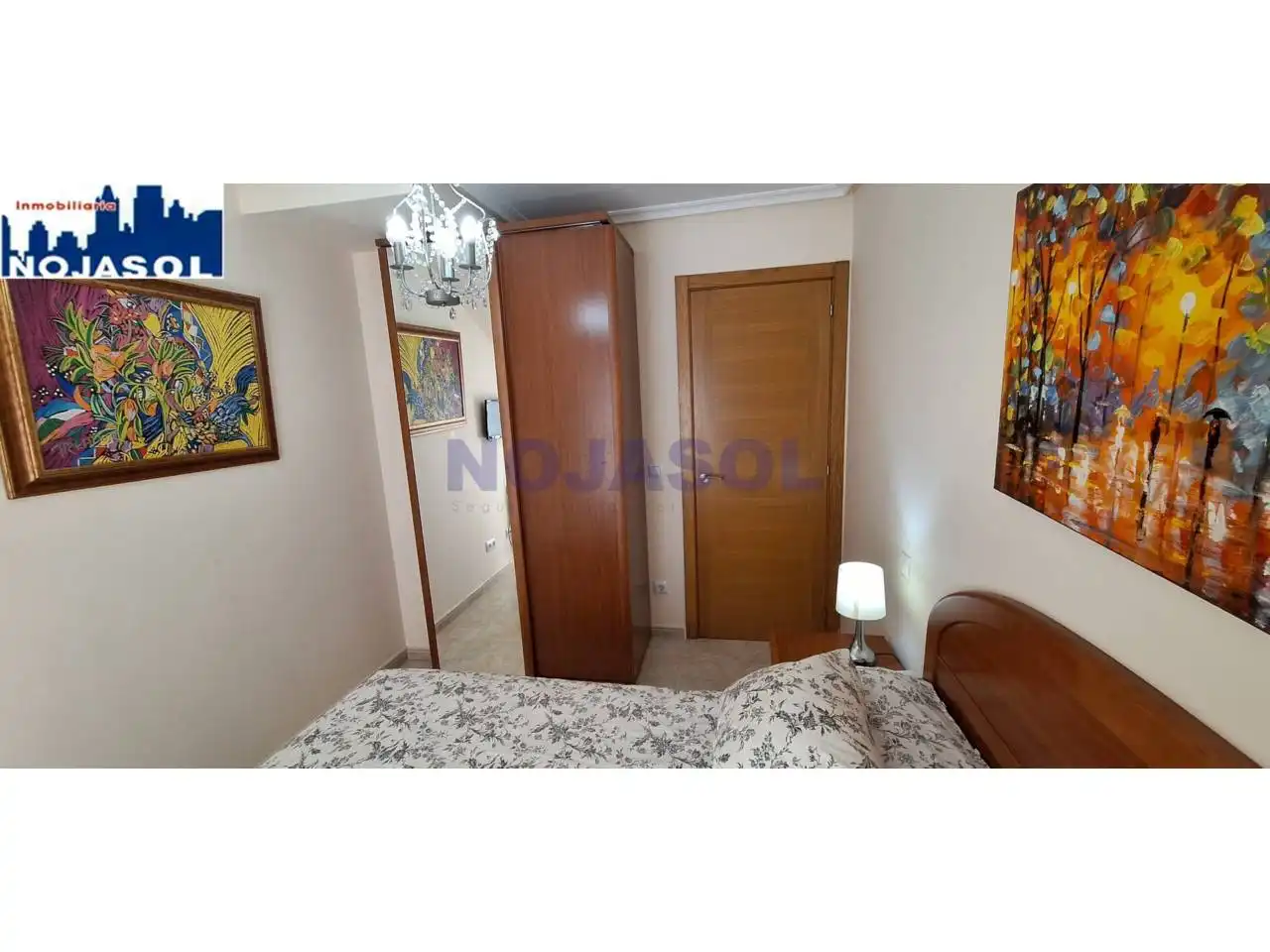 Schlafzimmer von Dachboden zur Miete in Noja mit Heizung, Terrasse und Abstellraum