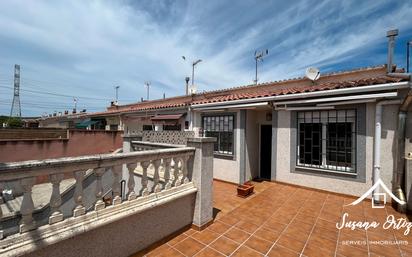 Terrace of Single-family semi-detached for sale in Esparreguera  with Heating, Parquet flooring and Terrace