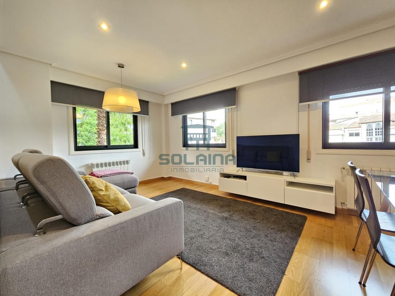 Sala d'estar de Pis de lloguer en Ourense Capital  amb Calefacció i Moblat