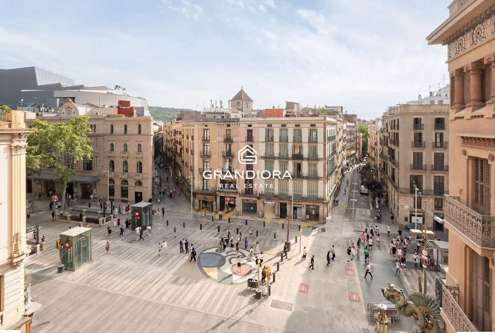 Vista exterior de Pis de lloguer en Barcelona amb Aire condicionat, Terrassa i Moblat