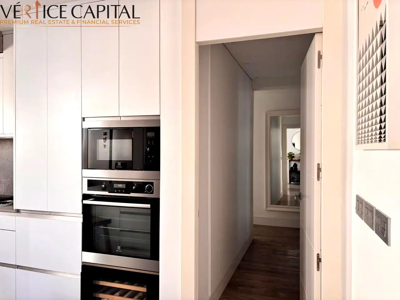 Cocina de Piso de alquiler en Málaga con Aire acondicionado, Calefacción y Terraza