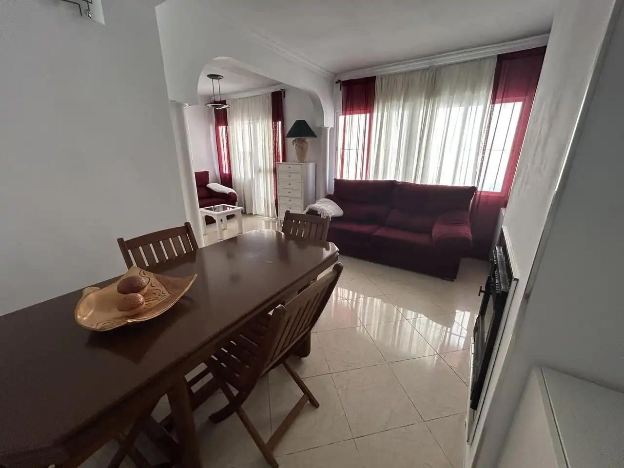 Sala de estar de Piso de alquiler en Málaga con Aire acondicionado, Calefacción y Terraza