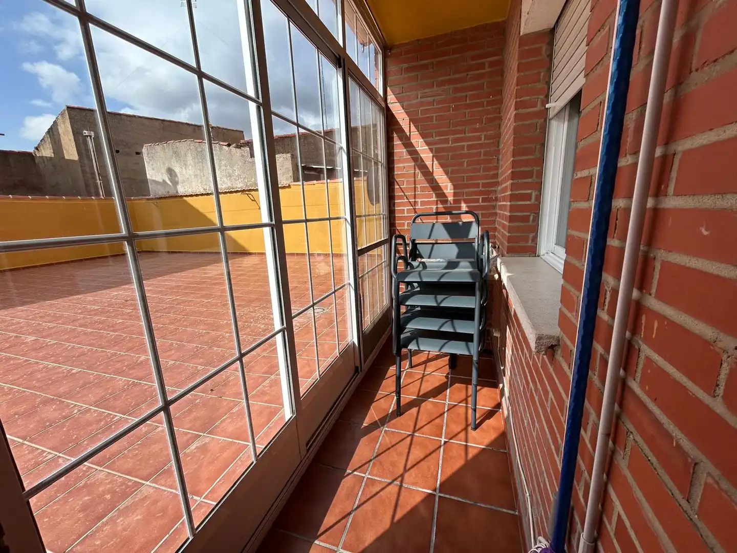Terrasse von Wohnung zur Miete in Malagón mit Klimaanlage, Heizung und Ofen