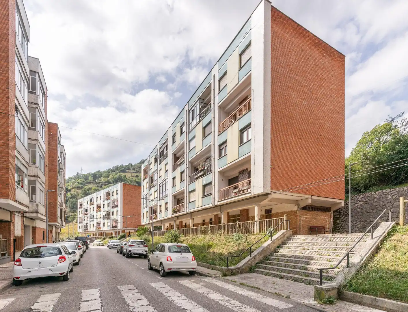 Exterior view of Flat for sale in Aller  with Terrace, Storage room and Furnished
