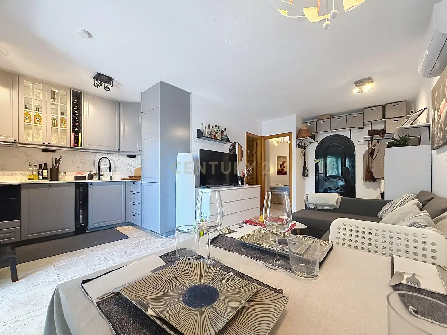 Sala de estar de Apartamento en venta en Torrevieja con Aire acondicionado y Piscina comunitaria