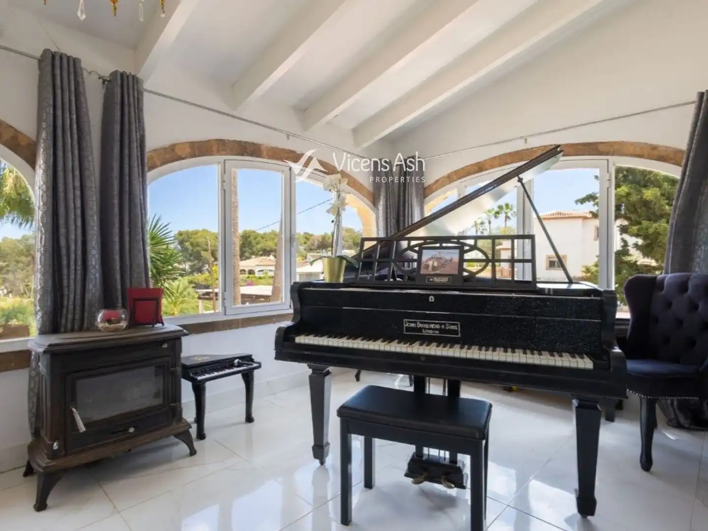 Living room of Houses for sale in Jávea / Xàbia  with Air Conditioner, Terrace and Storage room