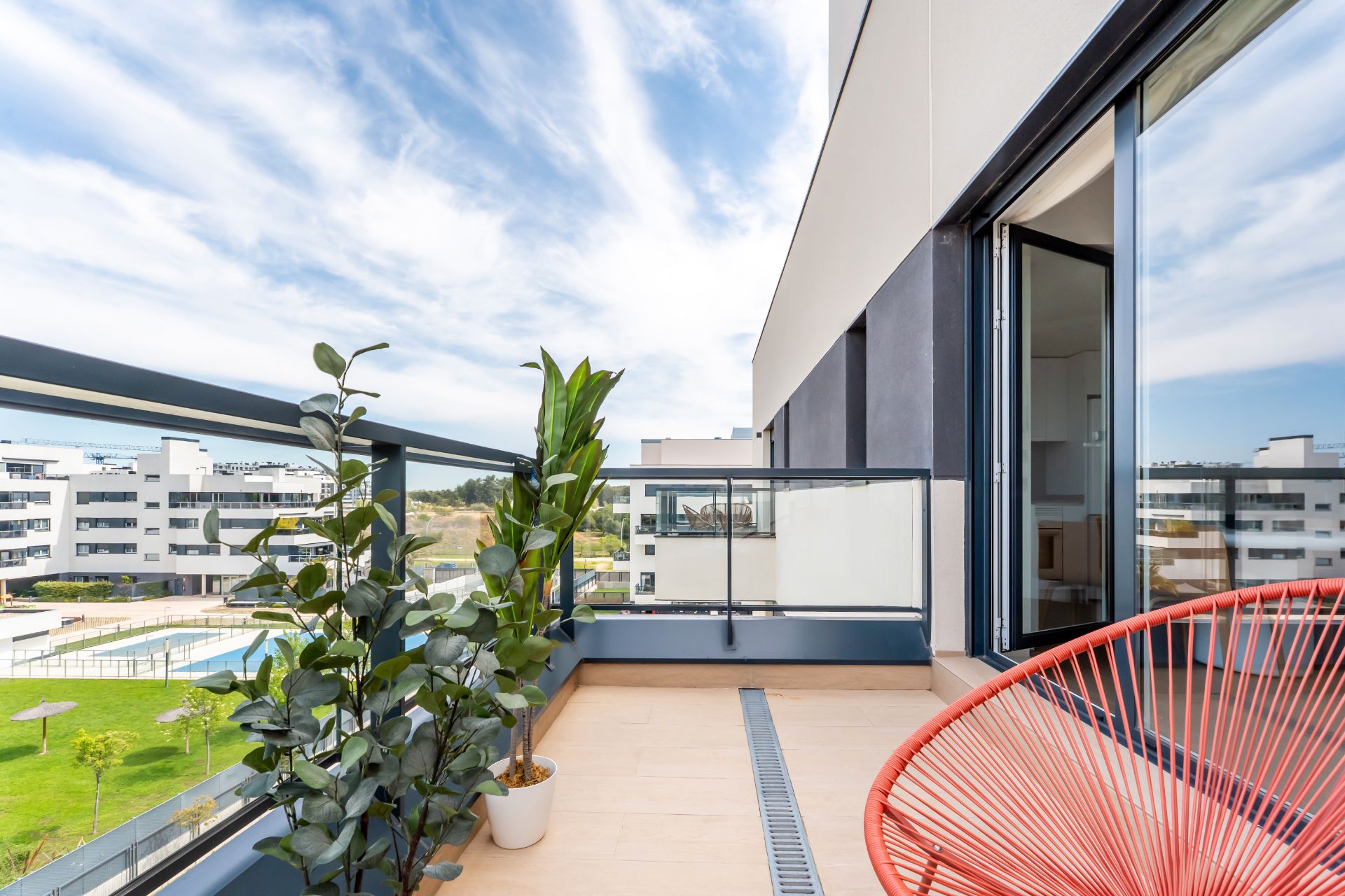 Terrasse von Wohnung zur Miete in Alcalá de Henares mit Klimaanlage, Heizung und Terrasse