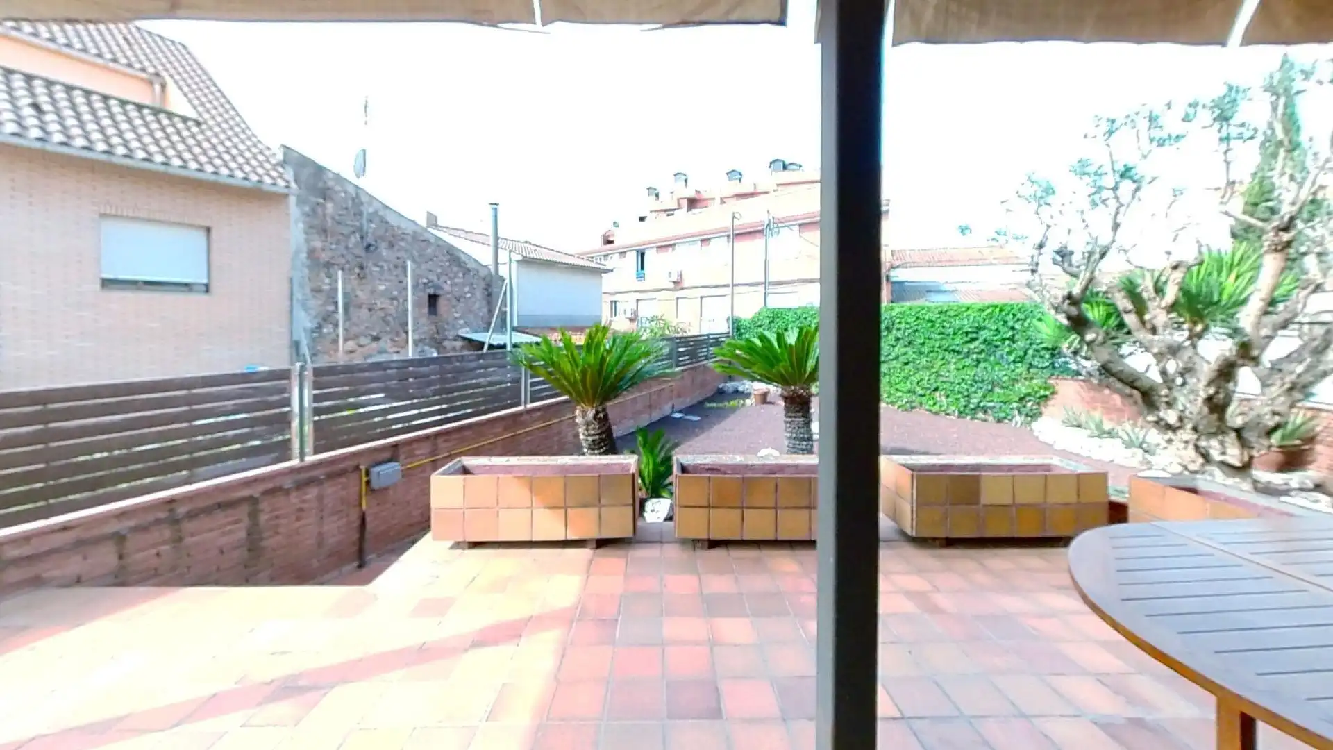 Terrassa de Casa adosada en venda en Les Franqueses del Vallès amb Calefacció, Jardí privat i Terrassa