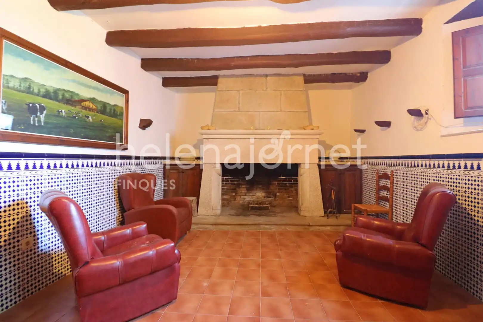 Sala d'estar de Finca rústica en venda en Tordera