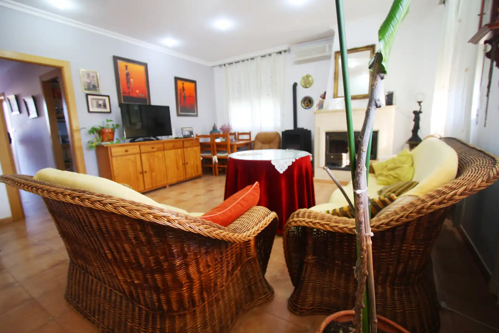 Sala de estar de Casa o chalet en venta en Casas de Juan Núñez con Aire acondicionado, Terraza y Trastero