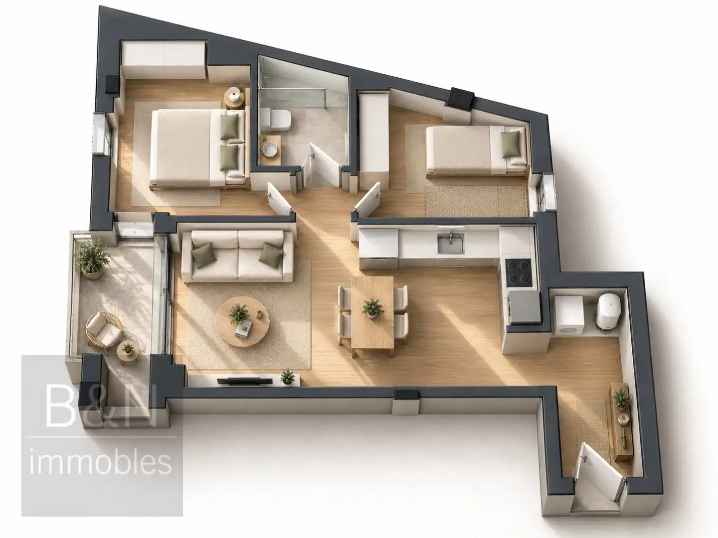Flat with terrace for sale in Nord-oest, imagen 2