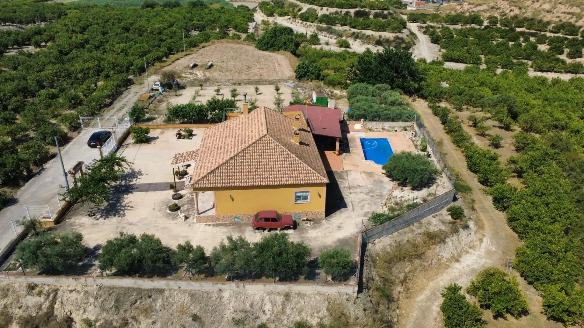 Vista exterior de Casa o xalet en venda en Beniel amb Aire condicionat, Jardí privat i Terrassa