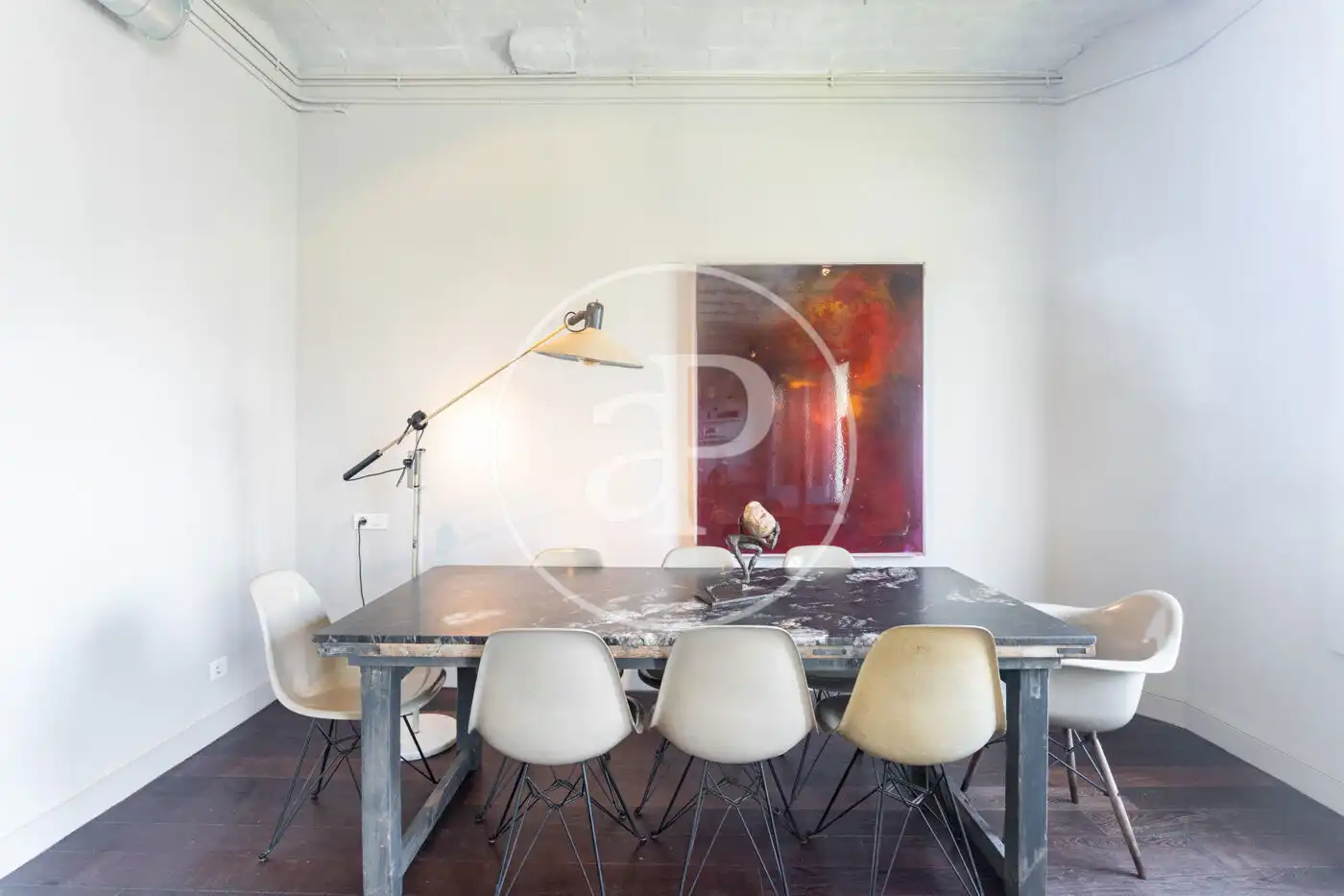 Comedor de Piso de alquiler en Barcelona con Calefacción, Amueblado y Balcón