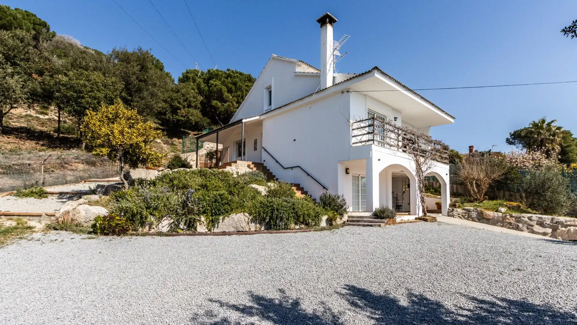 Vista exterior de Casa o chalet en venta en Caldes de Montbui con Aire acondicionado, Jardín privado y Terraza