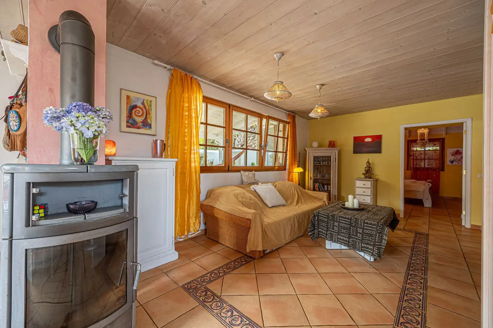 Sala d'estar de Casa o xalet en venda en Breña Alta amb Piscina