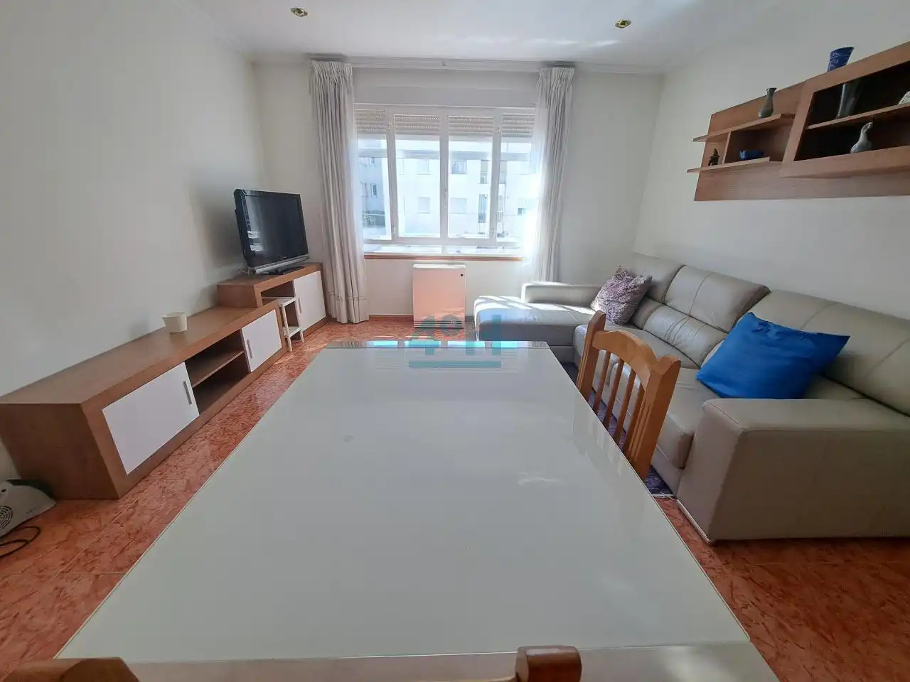 Living room of Flat for sale in Ourense Capital   with Heating, Storage room and Furnished