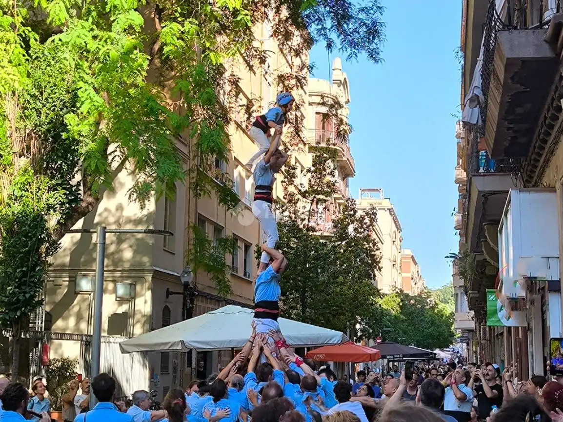 Vista exterior de Piso en venta en Barcelona con Aire acondicionado, Parquet y Balcón