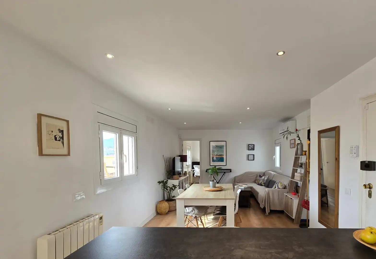 Sala de estar de Ático en venta en Barcelona con Aire acondicionado, Calefacción y Parquet