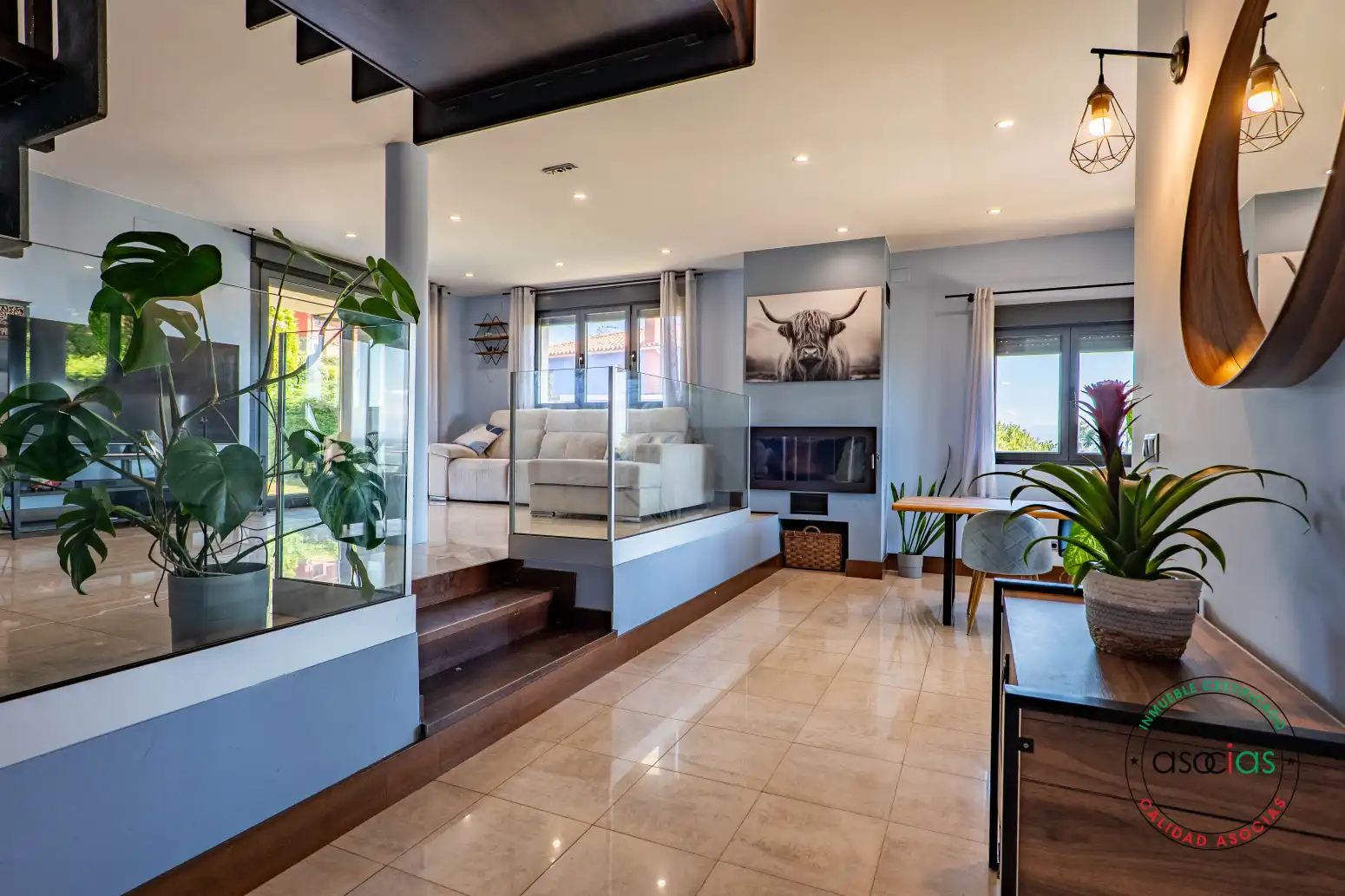 Sala de estar de Casa o chalet en venta en Gijón  con Calefacción, Jardín privado y Terraza