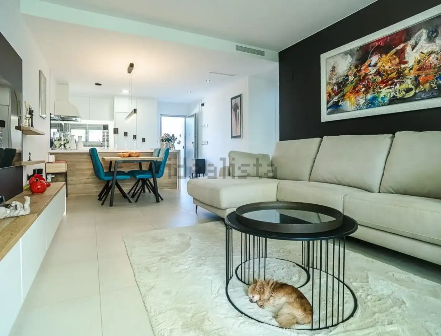 Sala de estar de Casa o chalet en venta en Pilar de la Horadada con Aire acondicionado, Terraza y Piscina