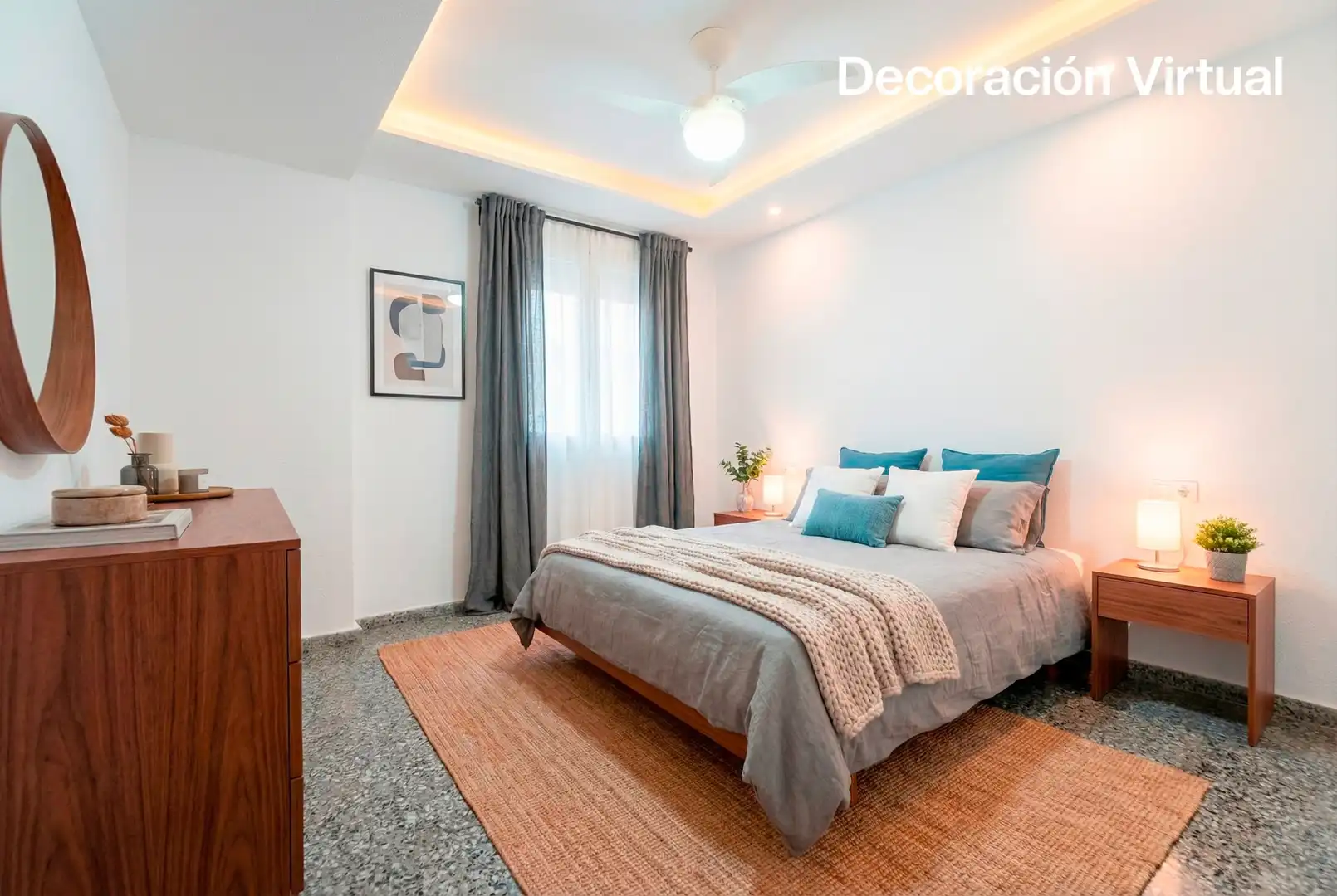 Schlafzimmer von Wohnung zum Verkauf in Valencia mit Klimaanlage, Privatgarten und Abstellraum