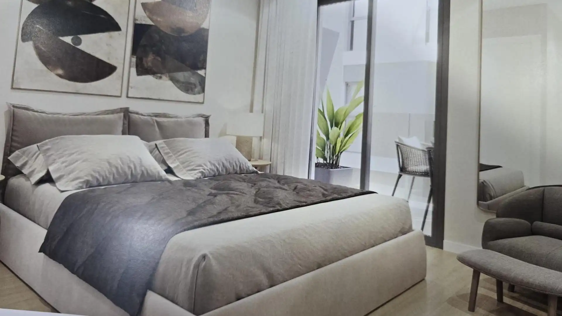 Bedroom of Flat for sale in Sant Joan d'Alacant  with Parquet flooring, Terrace and Community pool