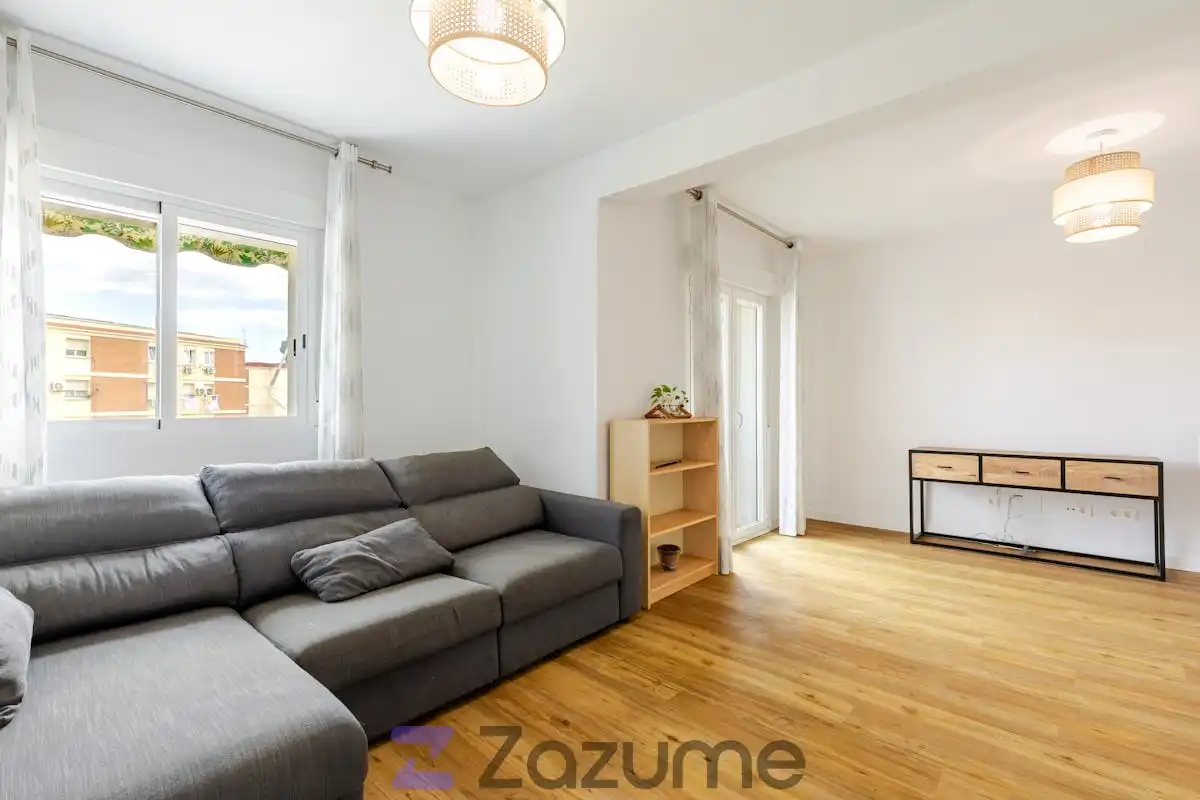Wohnzimmer von Wohnung zur Miete in Madrid mit Klimaanlage, Heizung und Terrasse