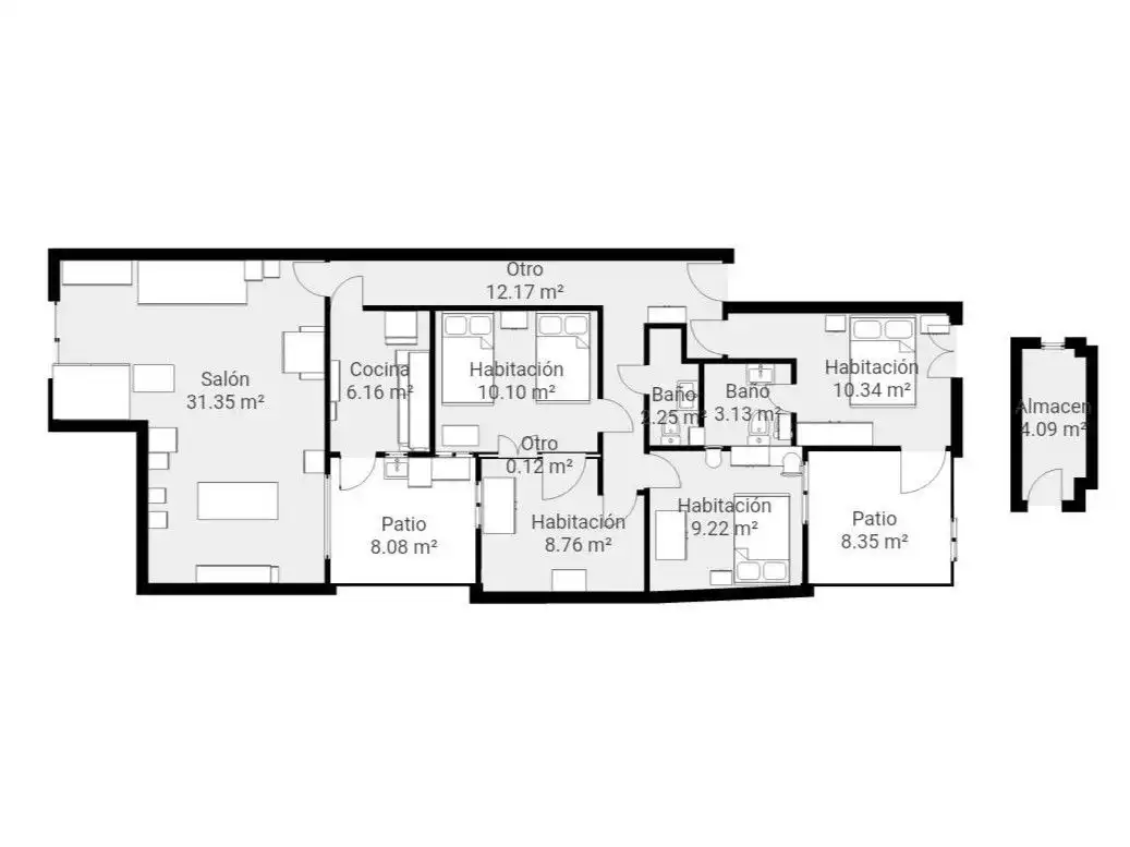 Apartament en venda en Pedreguer amb Aire condicionat i Traster