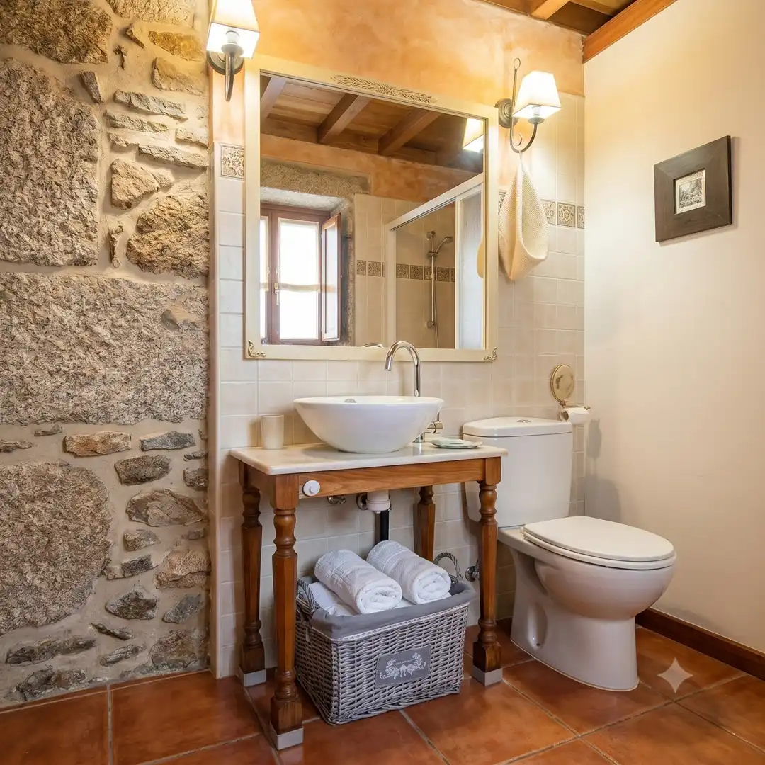 Baño de Casa o chalet en venta en Muros con Amueblado