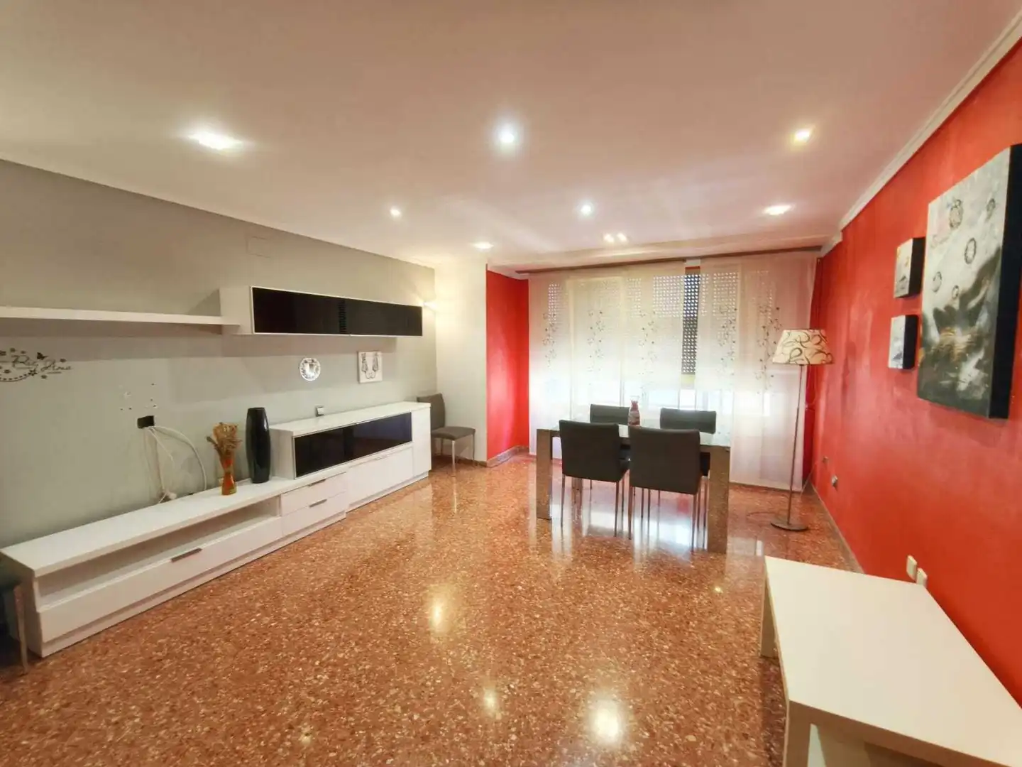 Living room of Flat for sale in Sueca  with Air Conditioner, Storage room and Furnished