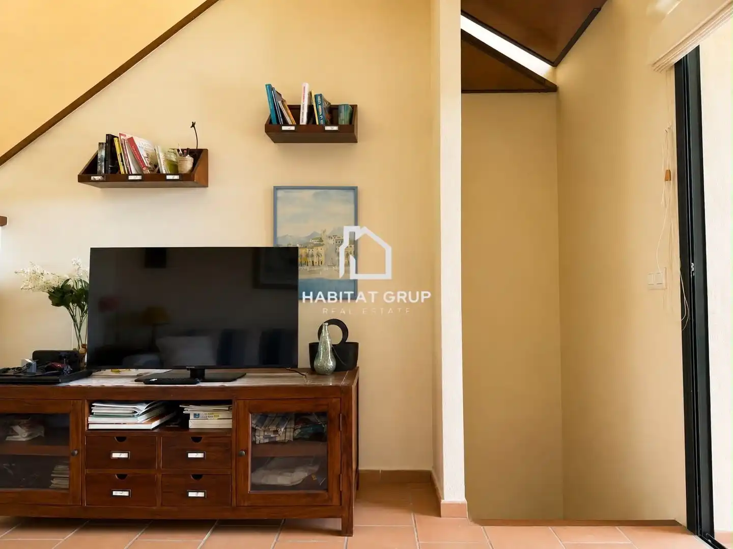 Sala de estar de Casa adosada en venta en Maó - Mahón con Aire acondicionado, Jardín privado y Terraza